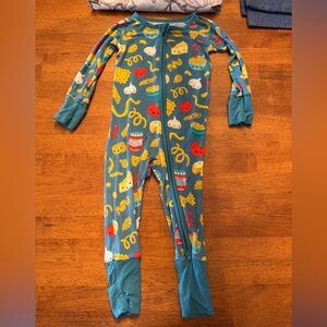 Little Sleepies LS 6-12 Months Pasta Party Bamboo Zippy